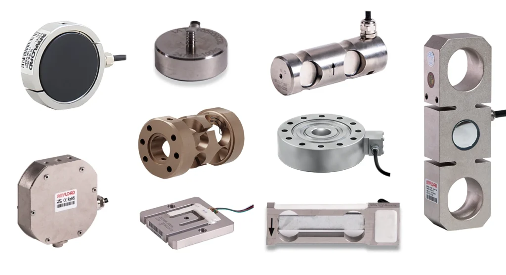 Anyload's selection force measurement load cells including multi axial load cells.